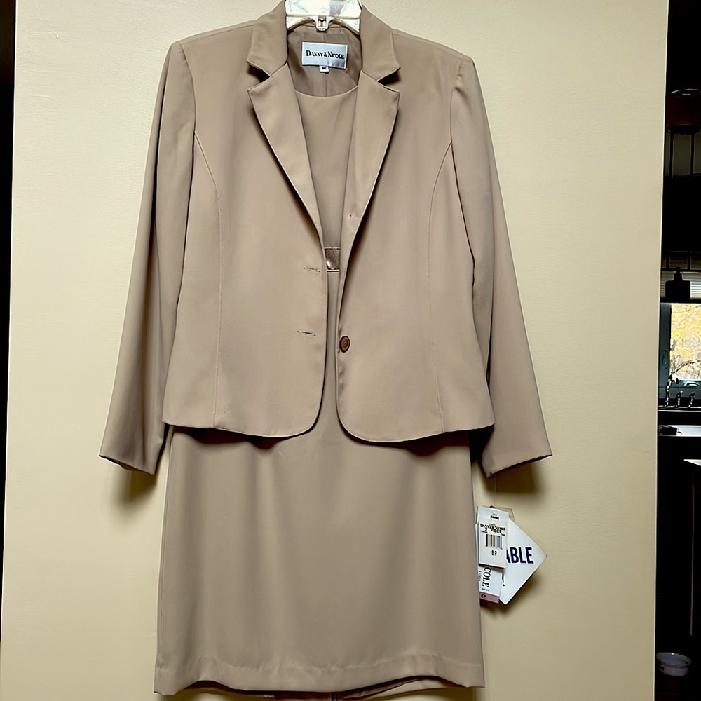 Danny and Nicole two piece tan dress